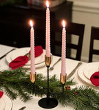 Metal Triple Taper Candle Holder, Modern Gold & Black Candle Holder with Stable Base, Decorative Candle Stand for Home Decor, Wedding, Dining, Party, Anniversary - size: ZTA-Three-arm