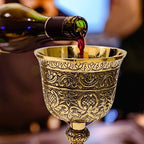 ALADEAN Vintage Chalice Goblet | 1x Royal Wine Cups of King Arthur - Renaissance Medieval Goblet Gifts, Wedding Anniversary Ceremonial Drinkware Pack of 1pc (King Chalice) - style: King Chalice