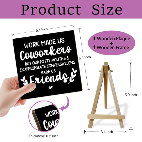 Appreciation Gifts for Colleague, Girly Gifts for Women, Employee Appreciation Gifts, Thank You Gifts for Colleague, Office Desk Decor for Women (MP21), Wood - color: MP021