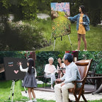 Art Easel Stand for Painting and Sign - RRFTOK 17 to 66 Inch Adjustable Aluminum Tripod Easels for Display, Portable Canvas and Poster Stand with Carry Bag for Beginners, Students and Classroom Use - style: 66S 1-Pack