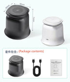 2026 3 in 1 Wireless Charging Station for Apple MagSafe Charger, 15W Fast Magnetic MagSafe Charger Stand for iPhone 17 16 15 14 13 12 Apple Watch AirPods Series (White), Gifts for Men - color: White