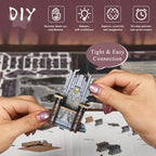 CCCDF Book Nook Kit - DIY Miniature House Dollhouse Kit, Tiny House Booknook Bookshelf for Adults and Teens, Gifts for Family Friends (Throne of Bones) - style: Throne of Bones