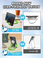 Easter Basket Stuffers Essentials for Teens Girls Boys Kids Cell Phone Stand: Upgrade Adjustable Thumbs Up Lazy Phone Holder for Desk Fun Birthday Eatser Gifts for Boys Girls Adults Grandma Husband - color: Avocado Green