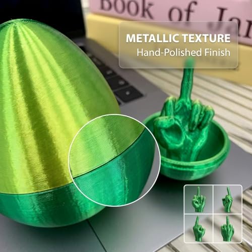 3D Printing Friendly Gesture Egg Tabletop Ornament, Suitable for bedrooms and Living Rooms - color: Green