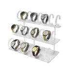 3-Tier Watch Display Stand Organizer, 24 Piece Jewelry Holder Rack Watch Display Holder Watch Display Rack -Clear Acrylic