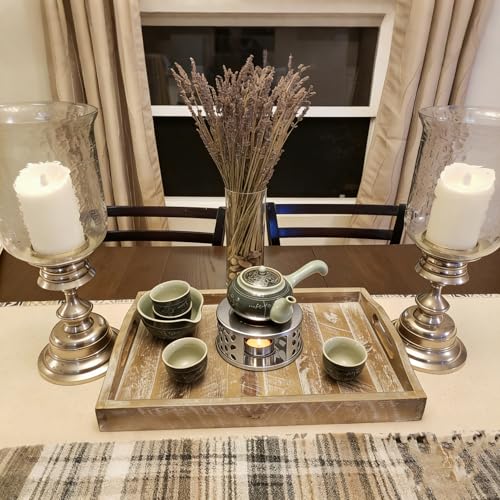 4 PCS Teapot Warmer, Stainless Steel Teapot Warmer, Metal Teapot Heater with Tealight Candle Holder, Brushed Coffee Tea Warmer Base for Glass or Ceramic Teapot, Silver