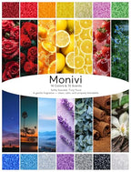 Monivi Scented Candle Sand with Wicks DIY 14 Colors Sand Wax Pearled Candle Wax Beads (1.76oz Each Color, 1.5lb/24.7oz Total up to 120Hours) Refillable Candle Making Kit Mothers Day Gift