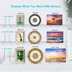 Boloyo Flat Back Acrylic Plate Display Stand , 3 Inch 2PC Clear Acrylic Display Holder Easel Base for Home Office Kitchen School Art Display - color: Flat Back, size: 3 inch(2PC)