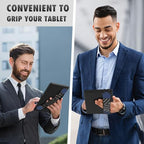 MoKo Security Hand-Strap for 9-11 Inch Tablets, iPad Pro/Air/Kindle Fire HD/Samsung - High-Elasticity Versatile Hand Strap, Lightweight Finger Grip Holder, Indigo - color: Indigo, style: Patterned Strap
