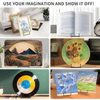 Birity 32 pcs 4.5in Plate Stands for Display,Metal Plate Holders Display Stands Can Be Used for Picture Stand,Book Stands for Display,Plate Display Stands,Easel,Photo Frame Stands,Desktop Stand