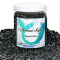 Crushed Glass for Resin Art - 3-6mm Black, 1.5lb | Broken Glass Pieces for Crafts, Vase Filler & Fire Pit Media - color: Black