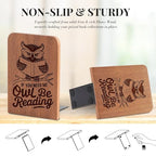 Owl Gifts for Women Men, Owl Bookends, Heavy Duty Wooden Book Ends for Shelves Decorative(1 Pair, 4.72x6.69 Inches)