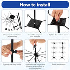 COMNICO 2 Pcs Retail Display Stand, 3-Tier Rotating Rack Black Metal Necklace and Bracelet Organizer Jewelry Stand Heavy Duty Adjustable Countertop Stands for Retail Earring Keychains Jewelry