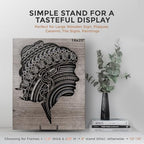 TR-LIFE Plate Stands/Holder for Display, 8 Inch, Large, Metal Frame for Picture, Decorative Platter, Book, Photo Easel (2 Pack) - size: 8 Inch