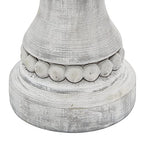 Deco 79 Wood Solid Candle Holder, Set of 3 12", 9", 7"H, Gray - color: Gray, size: S/3 12", 9", 7"H