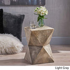 Christopher Knight Home Manuel Weight Concrete Accent Table, Light Gray - color: Manue,light Gray