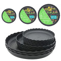 12Pcs Plant Saucer, 6 8 10 Inch Durable Plastic Plant Tray, Black Round Plant Pot Saucers, Drip Tray for Indoor and Outdoor Garden - color: Black (6" 8" 10")