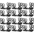 Book Ends,12 Pair Bookends Folding Book Ends Metal Bookend (12 Pair) - size: 12 Pair
