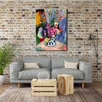 Wieco Art Large Canvas Prints Wall Art Still Life of Peonies in a Vase 1907 by Henri Matisse Abstract Canvas Art Print for Wall Decor and Home Office Decorations - size: 32"L x 24"W