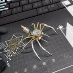 Mechanical Metal DIY 3D Spider Model Insect Brass Puzzle Assembly DIY Gift Craft Hobby for Men for Family and Friends(Mechanical Spider) - style: Mechanical Spider