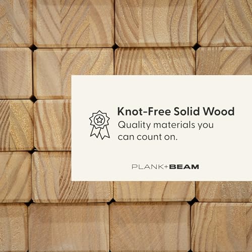 Plank+Beam Solid Wood Console Table, 56 Inch, Sofa Table, Narrow Entryway Table for Hallway, Behind The Couch, Living Room, Foyer, Easy Assembly, Blonde - color: Blonde, size: 56" Console Table