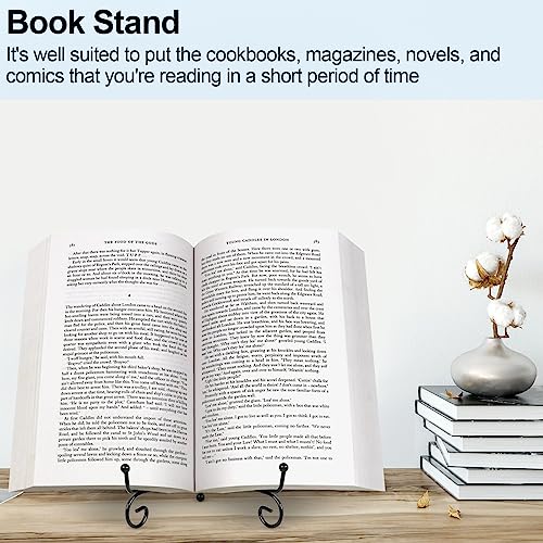 vivinin 4 Pack Plate Stands For Display,Plate Holder 6 '',Picture Frame Stand of Metal,Frame and Artworks,Small Easel for Book,Tabletop Art,Picture,Photo Platter,black (21ZSJ0001)