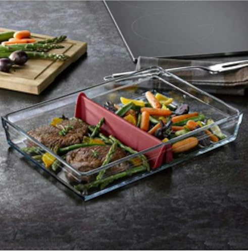 Ums 2.6-Qt (11.2'' x 7.7'' x 2.3'') Glass Baking Dishes for Oven, Borosilicate Glass Casserole Dish, Casserole Dishes for Oven, Microwave and Dishwasher Safe Clear Bakeware - size: 2.6 QT