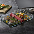 Ums 2.6-Qt (11.2'' x 7.7'' x 2.3'') Glass Baking Dishes for Oven, Borosilicate Glass Casserole Dish, Casserole Dishes for Oven, Microwave and Dishwasher Safe Clear Bakeware - size: 2.6 QT