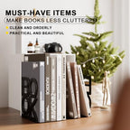Book Ends,3 Pair Bookends Folding Book Ends Metal Bookend (3 Pair) - size: 3 Pair