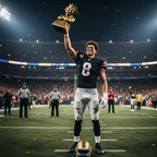 Muscle Goat Trophy – 9" G.O.A.T. with Muscle Resin Award for Fantasy Football, Office Desk, Best Player Trophy