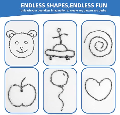 1100pcs Desk Fidget Toys for Adults, Stress & Anxiety Relief, Sensory Fidget Toys for Office, ADHD, Autism,Ideal Gift (1100Pcs Black) - color: 1100pcs Black