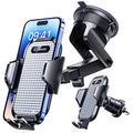 VANMASS [True Military-Grade] Car Phone Holder [Best Suction & Clip] Cell Phone Mount for Dashboard Windshield Vent Truck Cradle Dash Stand for iPhone 15 Pro Max 14 13 12 Android, White - color: White