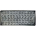 HF by LT Antlers Pattern Metal Boot-Tray, 30 x 13 inches, Antique Zinc Finish - color: Antlers Pattern, Antique Zinc Finish