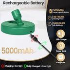 HAMVIDNE LED Spotlight, Rechargeable Battery Picture Lights, Uplighting Indoor, Spot Light with Remote, Plant Tree & Wall Art Display Dartboard Closet Spotlight-Green - color: Chargeable Green, size: 2 Pack