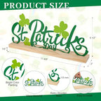 COCHIE Metal St. Patrick's Day Sign, St Patricks Day Decorations for Home, Office, Shelf, Mantel, Indoor, Shamrock Decoration, Saint Patrick Day Decor (Shamrock) - style: Shamrock