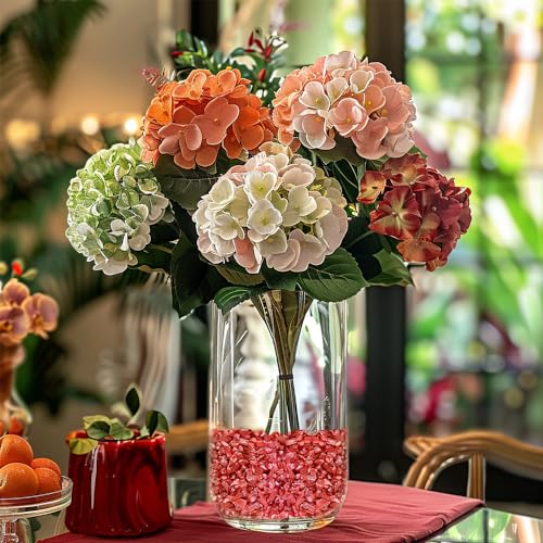 HappyFiller Broken Crushed Glass Sand Gems Stones(1.5 Cup) for Epoxy Resin Arts Crafts,Vases Fillers, Terrarium Succulent Plants Decor,Table Scatter,Home Centerpieces,Candle Holder,1.3 LB - color: Red