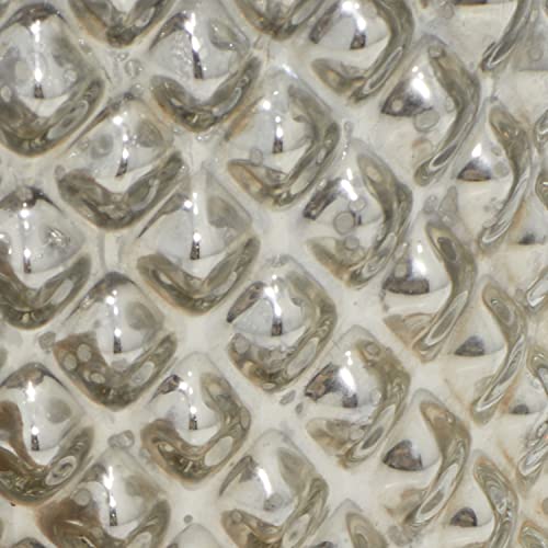 Deco 79 Glass Handmade Indoor Outdoor Candle Lantern Decorative Lantern Candle Holder with Rope Handle, Lantern 5" x 5" x 13", Silver (Pack of 2) - size: 5" by 13" (Pack of 2)