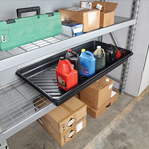 PIG Containment Tray - Rim to Rim Dimensions 52.25" L x 28.25" W x 5" H - Interior Bottom Dimensions 48" L x 24" W - 23.93 gal. Sump Capacity - PAK919 - size: 28.25" W x 52.25" L x 5" H