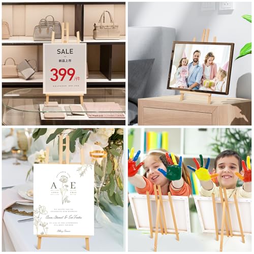 ESRICH 15pcs 17 Inch Tabletop Easels, Easel Stand for Painting,Tripod, Paint Party Easel, Kids Student Desktop Easel for Painting,Paint Easel for Canvas Paints - style: 15