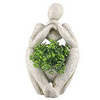 Large Planters for Outdoor Indoor Plants Head Face Planter Pot Unique Succulent Planters Flower Vase with Drainage Hole Thinker - color: Man
