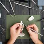 Outus 8 Pieces Clay Needle Tools Ceramic Detail Pottery Sculpture Needle Detail Modeling Clay Tool Kit
