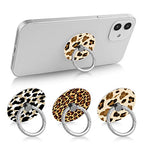 Bonoma Phone Ring Holder, 3 Pack Leopard Pattern Universal Finger Ring Stand Grip Kickstand Compatible with Smartphones and Tablets-Leopards - color: Leopard Pattern