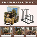 Art Storage Rack,Countertop Art Rack,Metal Canvas Storage Rack, Artist Storage & Drying for Canvas Frame Drawing Board,Prints, Panels, Paintings Display