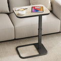 Kitstorack Upgraded TV Tray Table with Panel Lock, Adjustable Height & 90° Flip-Over Design, Sofa Arm End Side Table for Eating, Dinner, Snack, Laptop, Couch, Bed, Chair or Small Spaces, Gray - color: Driftwood Gray, style: Auto-locking