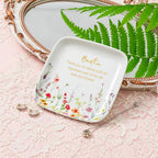 Crisky Jewelry Ring Dish for Bestie Birthday Gifts for Best Friend Women Friendship, Gifts for Friends Besties Floral Trinket Ring Dish Jewelry Tray for Her Sisters Long Distance Graduation Gift Ideas - style: Bestie Thank You for Being Such an Important