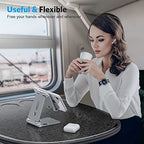 OMOTON Foldable Cell Phone Stand, C4 Portable Aluminum Phone Holder, Adjustable Phone Dock Cradle Compatible with iPhone 16/15/14 Pro Max, Samsung Galaxy, Small Tablets and Other Phones, Grey - color: Grey