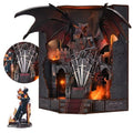 DIY Book Nook Kit Miniature House Dollhouse Kit, Book Nook Kits for Beginners, 3D Wooden Puzzle Booknook Bookend Bookshelf Decor Model Build with Dust Cover (Throne of Blades) - style: Throne of blades