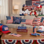 Smile Patriotic 250th Anniversary Countdown Calendar - Wooden Blocks Decor with Days Until Sign, 4th of July & Memorial Day Tiered Tray Decor, American Holiday Home Decor - style: Countdown