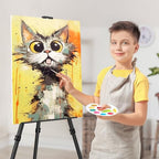 Art Painting Tripod Easel Stands - Portable Adjustable Display Artist Metal Easel with 1 Bag for Tabletop/Floor Painting, Height from 17 to 66 inches, Sturdy for Drawing, Displaying - Black 2 Pack - style: Black-2pack