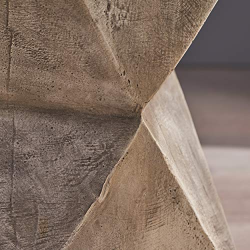 Christopher Knight Home Manuel Weight Concrete Accent Table, Light Gray - color: Manue,light Gray